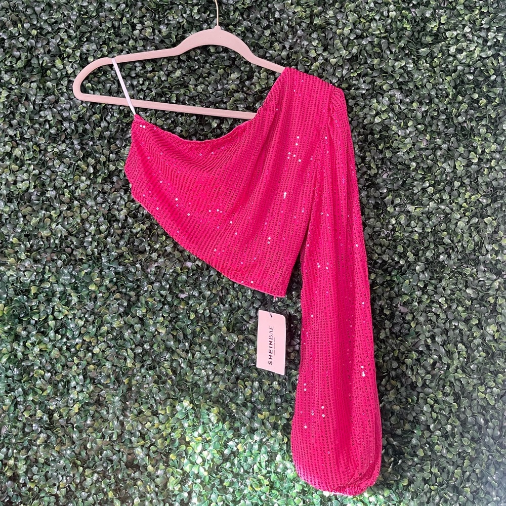 Shein Sparkly Crop Top